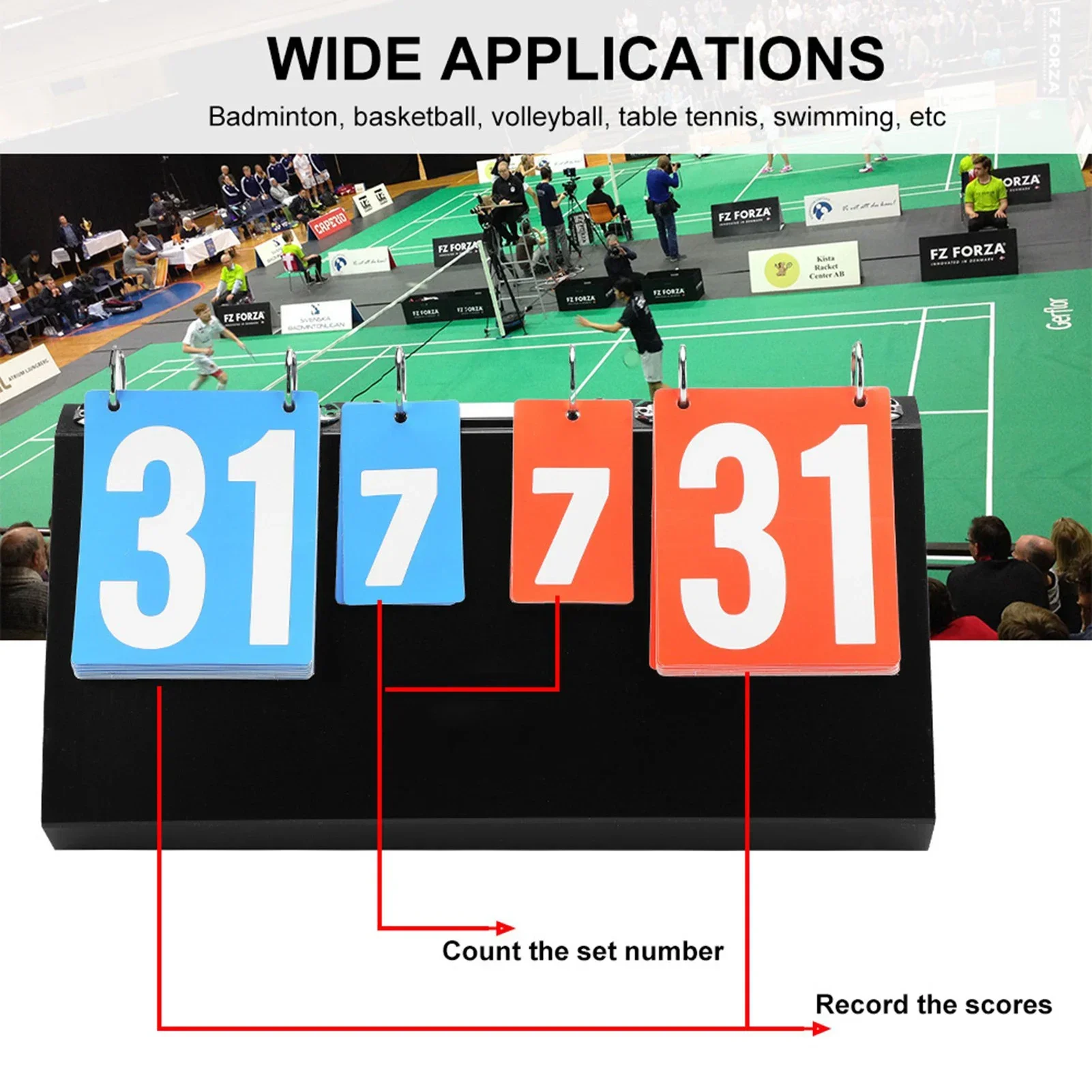Table Tennis Scoring - 4-cyfrowa tablica wyników zawodów sportowych Tablica