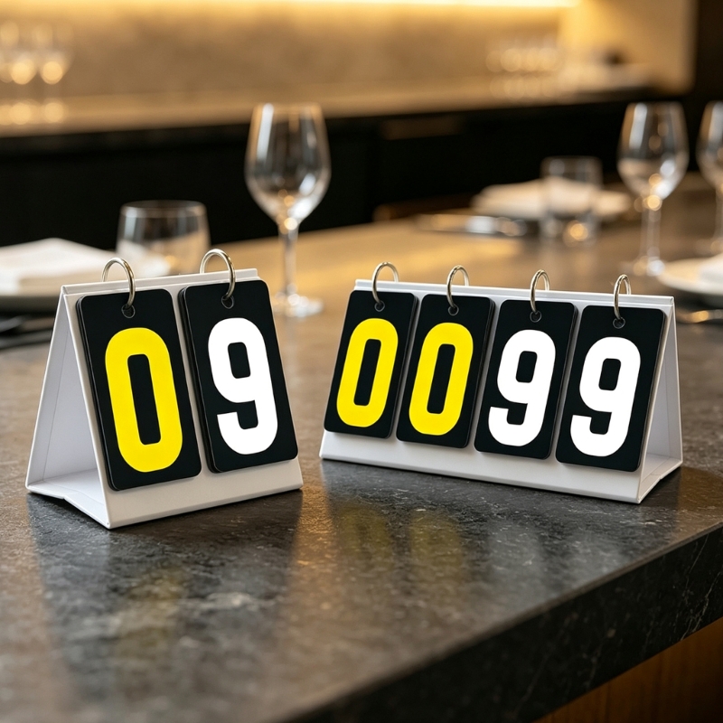 Table Tennis Scoring - Tablica wyników z ręczną klapką do