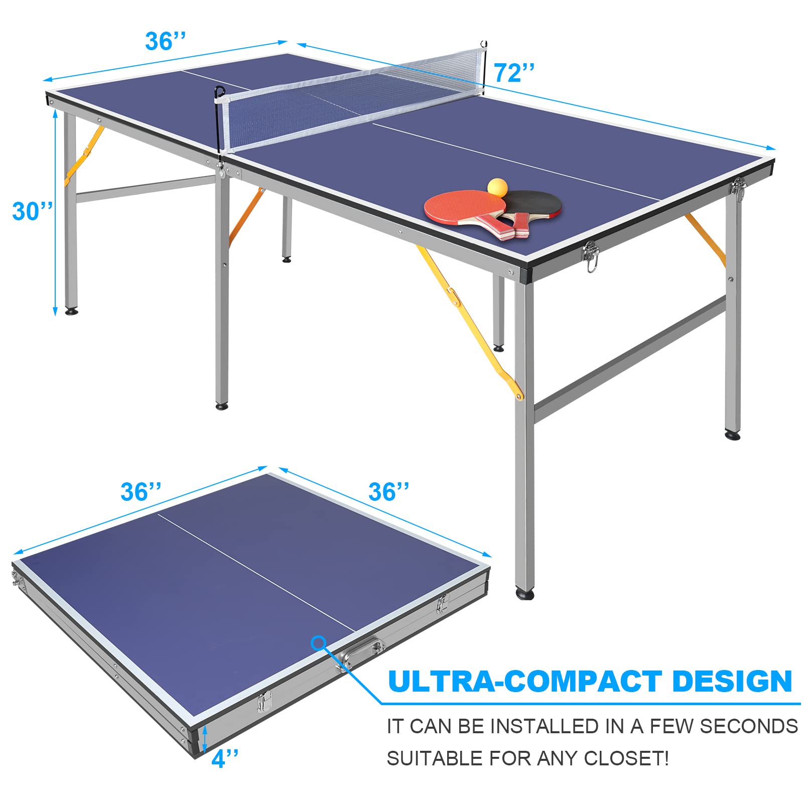Przenośny stół do ping ponga 6 – Table Tennis Usa Team recenzja i cena