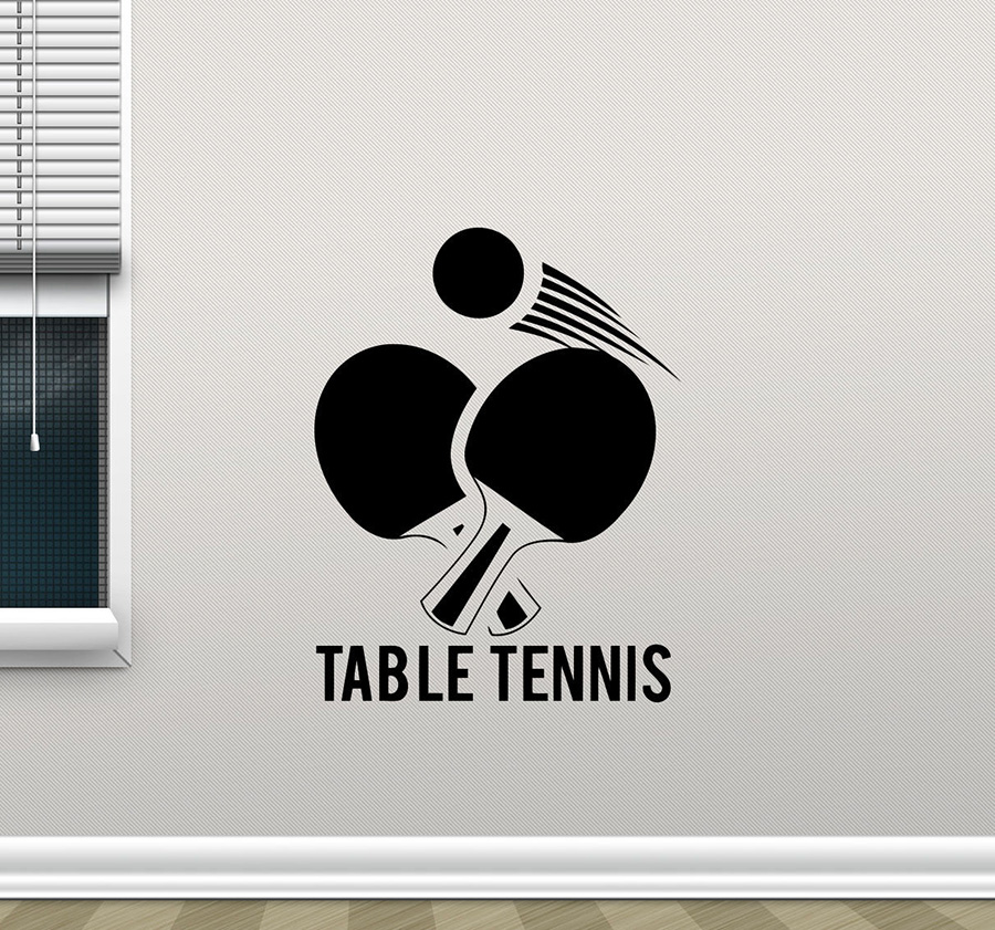 Tenis stołowy naklejki ścienne – Table Tennis Illustration recenzja i cena